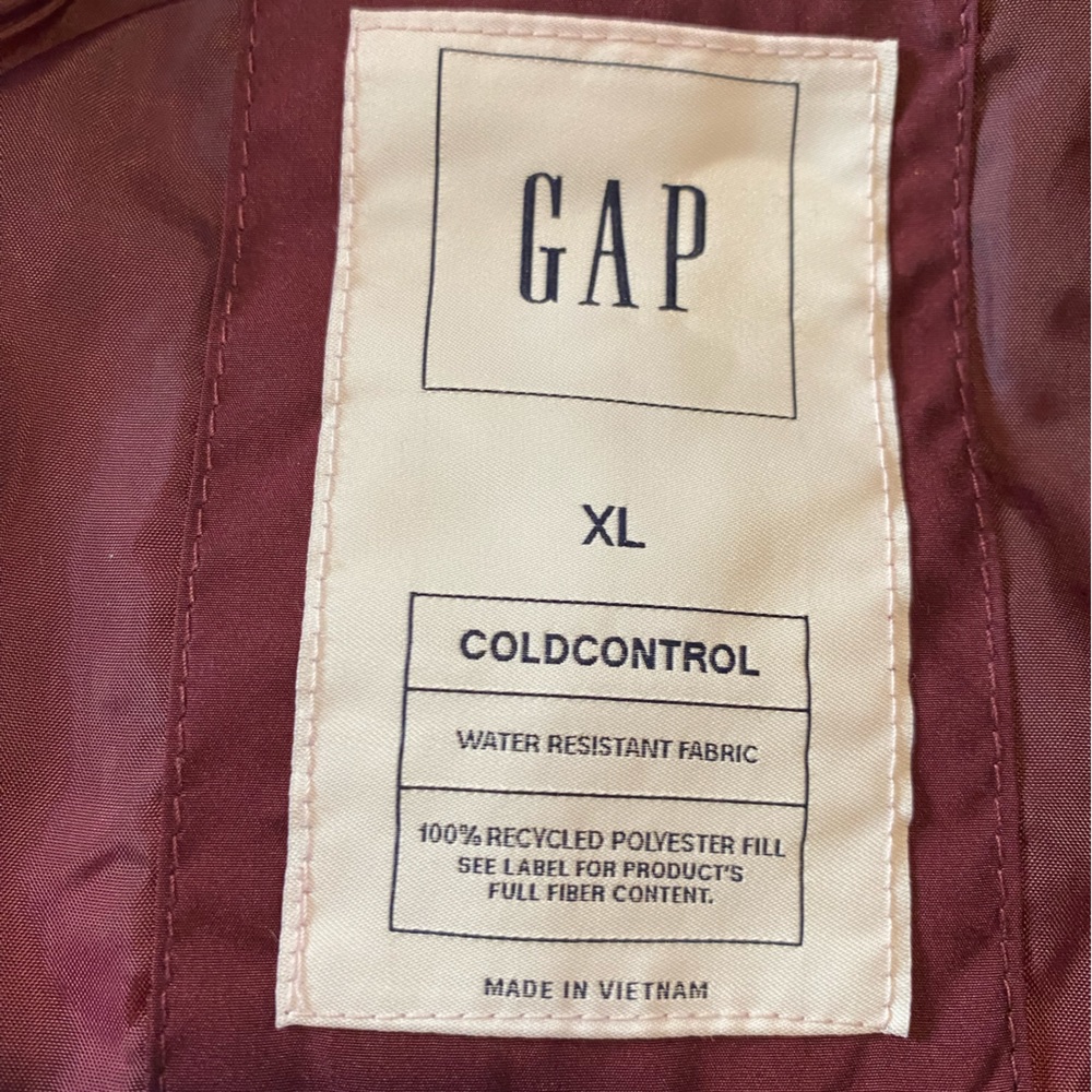 Gap Coldcontrol Water Resistant Front Zip Up Puff… - image 8
